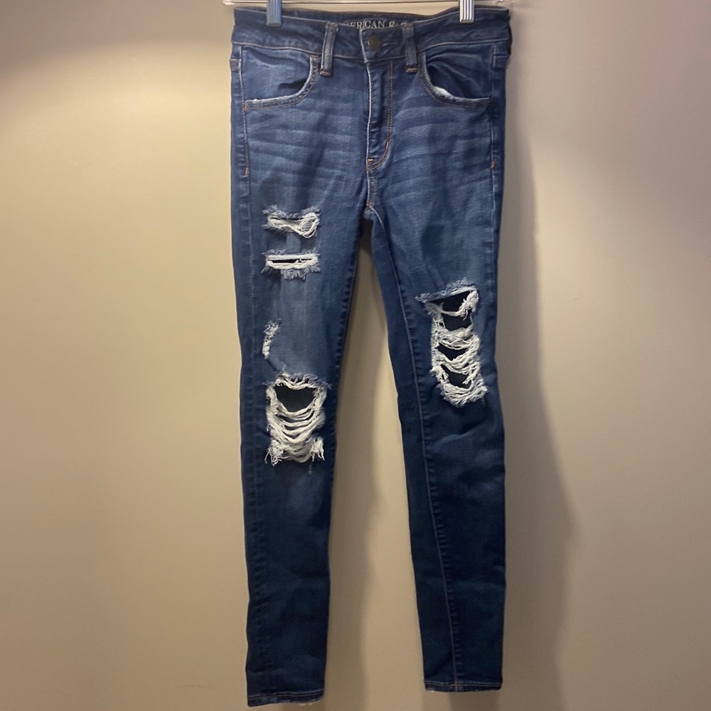 American Eagle Ripped Skinny Jeans